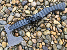 Load image into Gallery viewer, Custom Handmade Carbon Steel Viking Axe with Rose Wood Handle (VA-111)