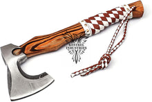 Load image into Gallery viewer, Custom Handmade Carbon Steel Viking Axe with Ash Wood Handle (VA-133)