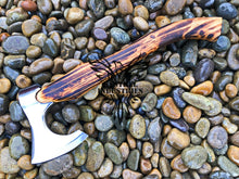 Load image into Gallery viewer, Custom Handmade Carbon Steel Viking Axe with Ash Wood Handle (VA-126)