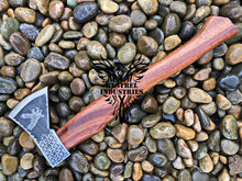 Load image into Gallery viewer, Custom Handmade Carbon Steel Viking Axe with Teak Wood Handle (VA-127)
