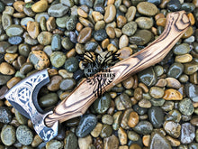 Load image into Gallery viewer, Custom Handmade Carbon Steel Viking Axe with Ash Wood Handle (VA-120)