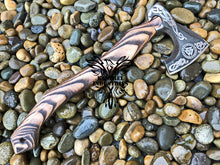 Load image into Gallery viewer, Custom Handmade Carbon Steel Viking Axe with Ash Wood Handle (VA-119)
