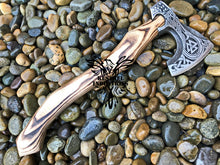 Load image into Gallery viewer, Custom Handmade Carbon Steel Viking Axe with Ash Wood Handle (VA-115)