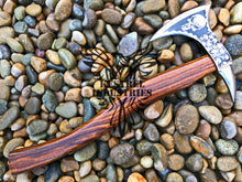 Load image into Gallery viewer, Custom Handmade Carbon Steel Viking Axe with Ash Wood Handle (VA-124)