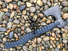 Load image into Gallery viewer, Custom Handmade Carbon Steel Viking Axe with Rose Wood Handle (VA-111)