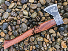Load image into Gallery viewer, Custom Handmade Carbon Steel Viking Axe with Teak Wood Handle (VA-127)