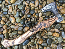 Load image into Gallery viewer, Custom Handmade Carbon Steel Viking Axe with Ash Wood Handle (VA-120)