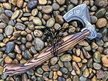 Load image into Gallery viewer, Custom Handmade Carbon Steel Viking Axe with Ash Wood Handle (VA-121)