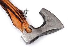 Load image into Gallery viewer, Custom Handmade Carbon Steel Viking Axe with Ash Wood Handle (VA-132)