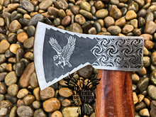 Load image into Gallery viewer, Custom Handmade Carbon Steel Viking Axe with Teak Wood Handle (VA-127)