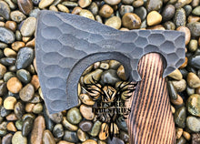 Load image into Gallery viewer, Custom Handmade Carbon Steel Viking Axe with Rose Wood Handle (VA-113)