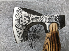 Load image into Gallery viewer, Custom Handmade Carbon Steel Viking Axe with Ash Wood Handle (VA-117)