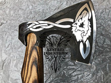 Load image into Gallery viewer, Custom Handmade Carbon Steel Viking Axe with Ash Wood Handle (VA-130)