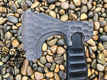 Load image into Gallery viewer, Custom Handmade Carbon Steel Viking Axe with Rose Wood Handle (VA-111)