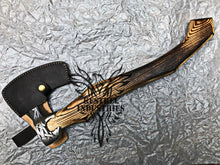 Load image into Gallery viewer, Custom Handmade Carbon Steel Viking Axe with Ash Wood Handle (VA-118)