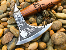 Load image into Gallery viewer, Custom Handmade Carbon Steel Viking Axe with Ash Wood Handle (VA-124)