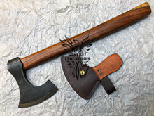 Load image into Gallery viewer, Smith Custom Forged Carbon Steel Viking Axe with Rose Wood Shaft, Camping Axe (VA-106)