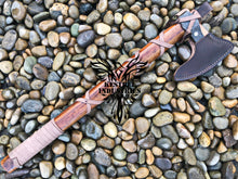 Load image into Gallery viewer, Custom Handmade Carbon Steel Viking Axe with Rose Wood Shaft, Ragnar's Axe (VA-101)