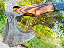 Load image into Gallery viewer, Custom Handmade Carbon Steel Viking Axe with Ash Wood Handle (VA-141)