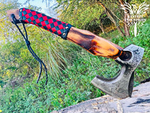 Load image into Gallery viewer, Custom Handmade Carbon Steel Viking Axe with Ash Wood Handle (VA-142)