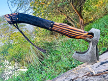 Load image into Gallery viewer, Custom Handmade Carbon Steel Viking Axe with Ash Wood Handle (VA-143)