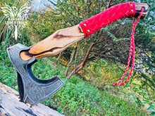 Load image into Gallery viewer, Custom Handmade Carbon Steel Viking Axe with Ash Wood Handle (VA-144)