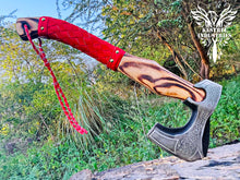 Load image into Gallery viewer, Custom Handmade Carbon Steel Viking Axe with Ash Wood Handle (VA-144)