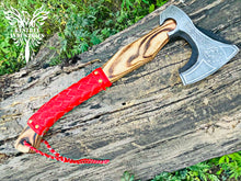 Load image into Gallery viewer, Custom Handmade Carbon Steel Viking Axe with Ash Wood Handle (VA-144)