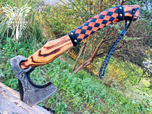 Load image into Gallery viewer, Custom Handmade Carbon Steel Viking Axe with Ash Wood Handle (VA-145)