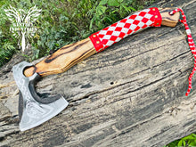 Load image into Gallery viewer, Custom Handmade Carbon Steel Viking Axe with Ash Wood Handle (VA-146)