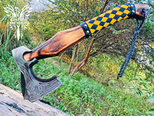 Load image into Gallery viewer, Custom Handmade Carbon Steel Viking Axe with Ash Wood Handle (VA-147)
