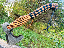 Load image into Gallery viewer, Custom Handmade Carbon Steel Viking Axe with Ash Wood Handle (VA-148)