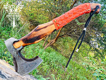 Load image into Gallery viewer, Custom Handmade Carbon Steel Viking Axe with Ash Wood Handle (VA-149)