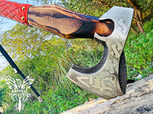 Load image into Gallery viewer, Custom Handmade Carbon Steel Viking Axe with Ash Wood Handle (VA-149)