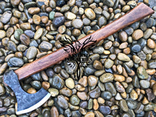 Load image into Gallery viewer, Custom Handmade Carbon Steel Viking Axe with Rose Wood Handle (VA-109)
