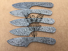 Load image into Gallery viewer, Lot of 5 Custom Handmade Damascus Steel Blank Blade Knife For Knife Making Supplies (SU-146)
