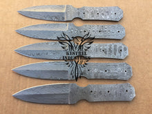 Load image into Gallery viewer, Lot of 5 Custom Handmade Damascus Steel Blank Blade Knife For Knife Making Supplies (SU-132)
