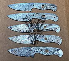 Load image into Gallery viewer, Lot of 5 Custom Handmade Damascus Steel Blank Blade Knife For Knife Making Supplies (SU-103)
