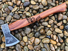 Load image into Gallery viewer, Custom Handmade Carbon Steel Viking Axe with Teak Wood Handle (VA-127)
