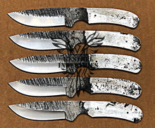 Load image into Gallery viewer, Lot of 5 Custom Handmade 1095 Carbon Steel Blank Blade Knife For Knife Making Supplies (KI-CSB-103)
