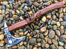 Load image into Gallery viewer, Custom Handmade Carbon Steel Viking Axe with Ash Wood Handle (VA-124)
