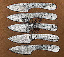 Load image into Gallery viewer, Lot of 5 Custom Handmade Damascus Steel Blank Blade Knife For Knife Making Supplies (SU-113)
