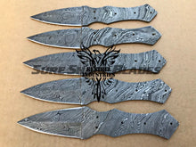 Load image into Gallery viewer, Lot of 5 Damascus Steel Blank Blade Knife For Knife Making Supplies (SU-197)
