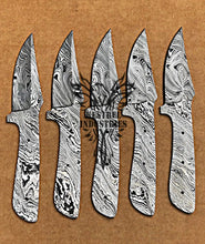 Load image into Gallery viewer, Lot of 5 Damascus Steel Blank Blade Knife For Knife Making Supplies (SU-171)
