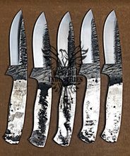 Load image into Gallery viewer, Lot of 5 Custom Handmade 1095 Carbon Steel Blank Blade Knife For Knife Making Supplies (KI-CSB-102)
