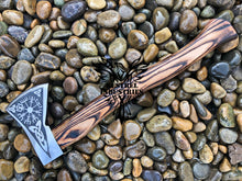 Load image into Gallery viewer, Custom Handmade Carbon Steel Viking Axe with Ash Wood Handle (VA-128)
