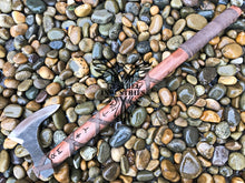 Load image into Gallery viewer, Custom Handmade Carbon Steel Viking Axe with Rose Wood Handle (VA-107)
