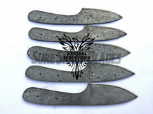 Load image into Gallery viewer, Lot of 5 Damascus Steel Blank Blade Knife For Knife Making Supplies (SU-191)
