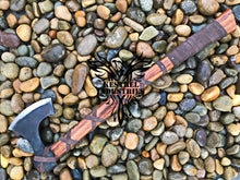 Load image into Gallery viewer, Custom Handmade Carbon Steel Viking Axe with Rose Wood Handle (VA-108)
