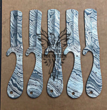 Load image into Gallery viewer, Lot of 5 Custom Handmade Damascus Steel Blank Blade Knife For Knife Making Supplies (SU-104)
